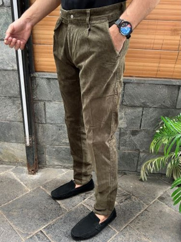 Corduroy Mehendi  Pant