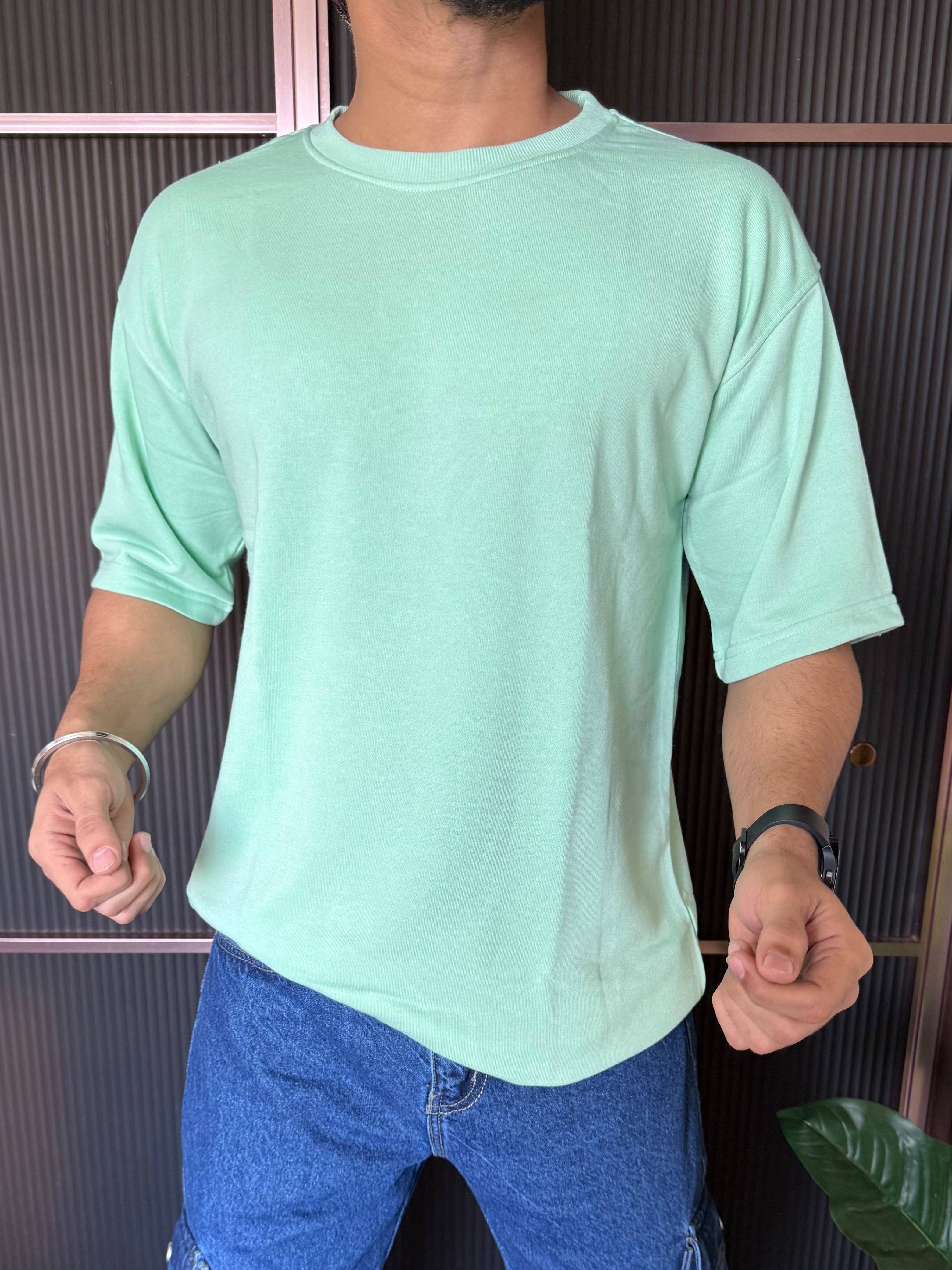 Drop Shoulder Pista Mint Oversize Tee
