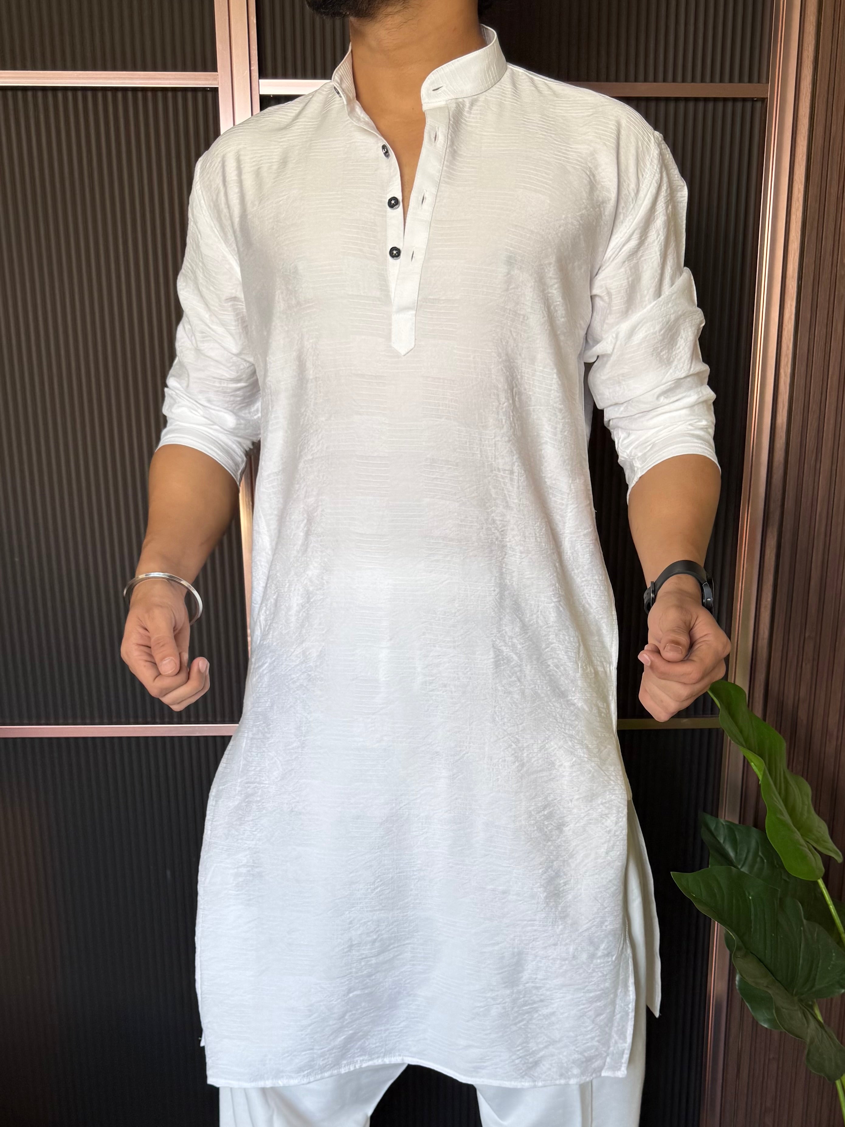 Self Design Black Long Kurta (Copy)