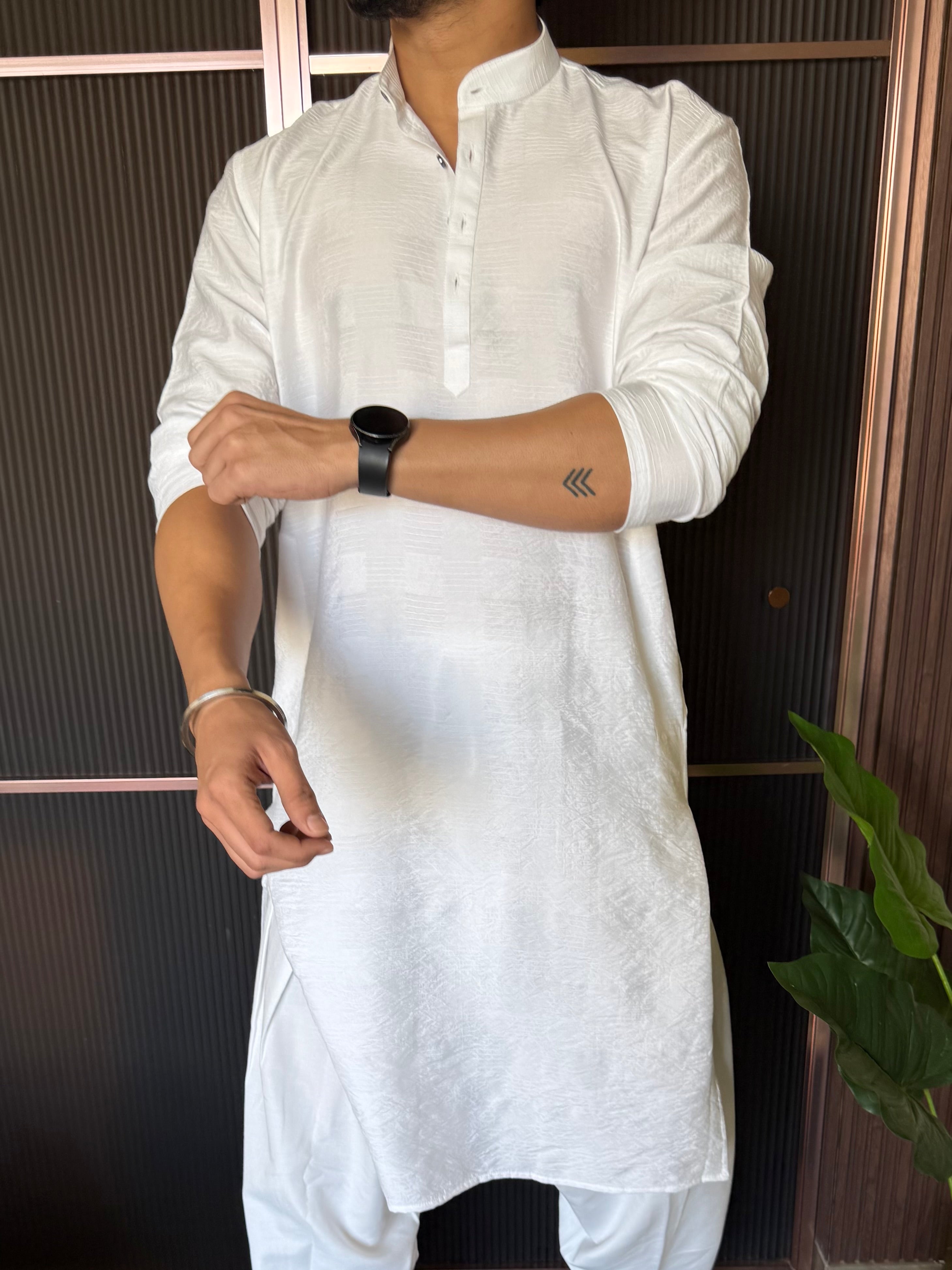 Self Design Black Long Kurta (Copy)