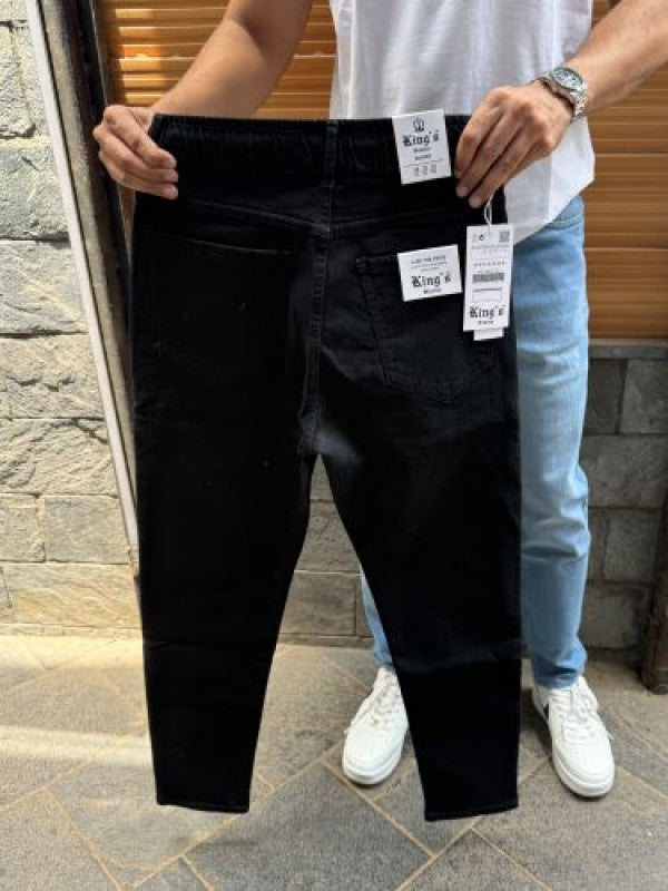 Elastic Stretchable Black Jeans