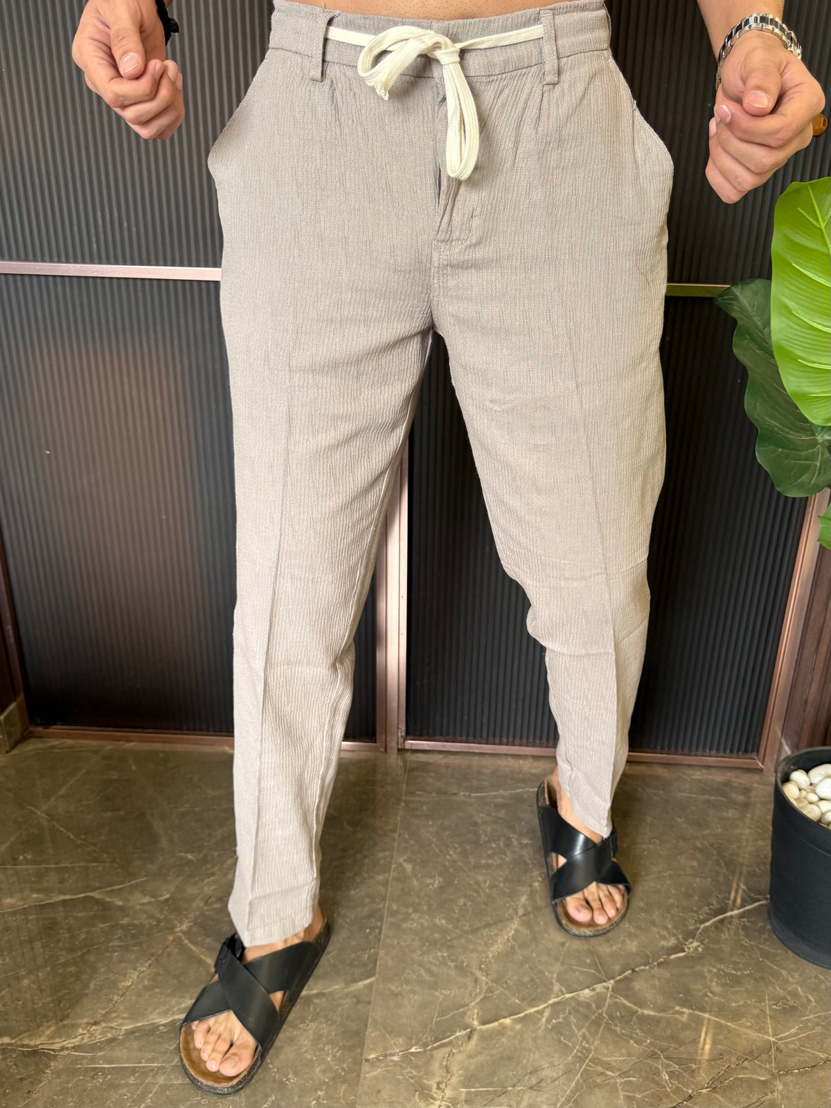 Elastic Waist Cord Pant