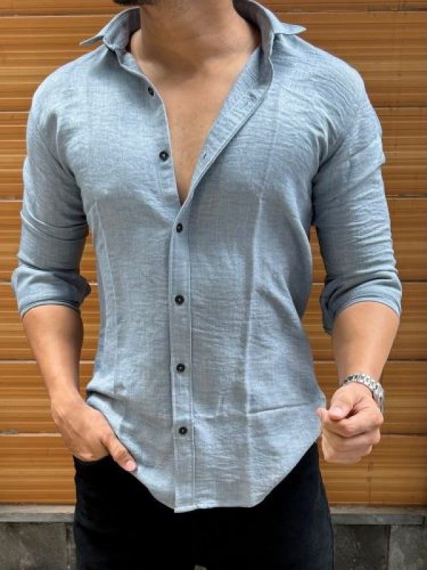 Slub Textured Kero Full Sleeve Shirt
