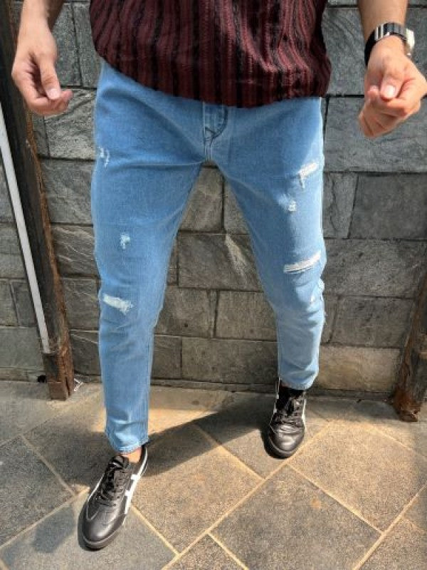 Wornout Light blue Slim fit Jeans