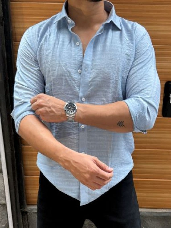Soft Hand feel  Sky  Full sleeve Shirt