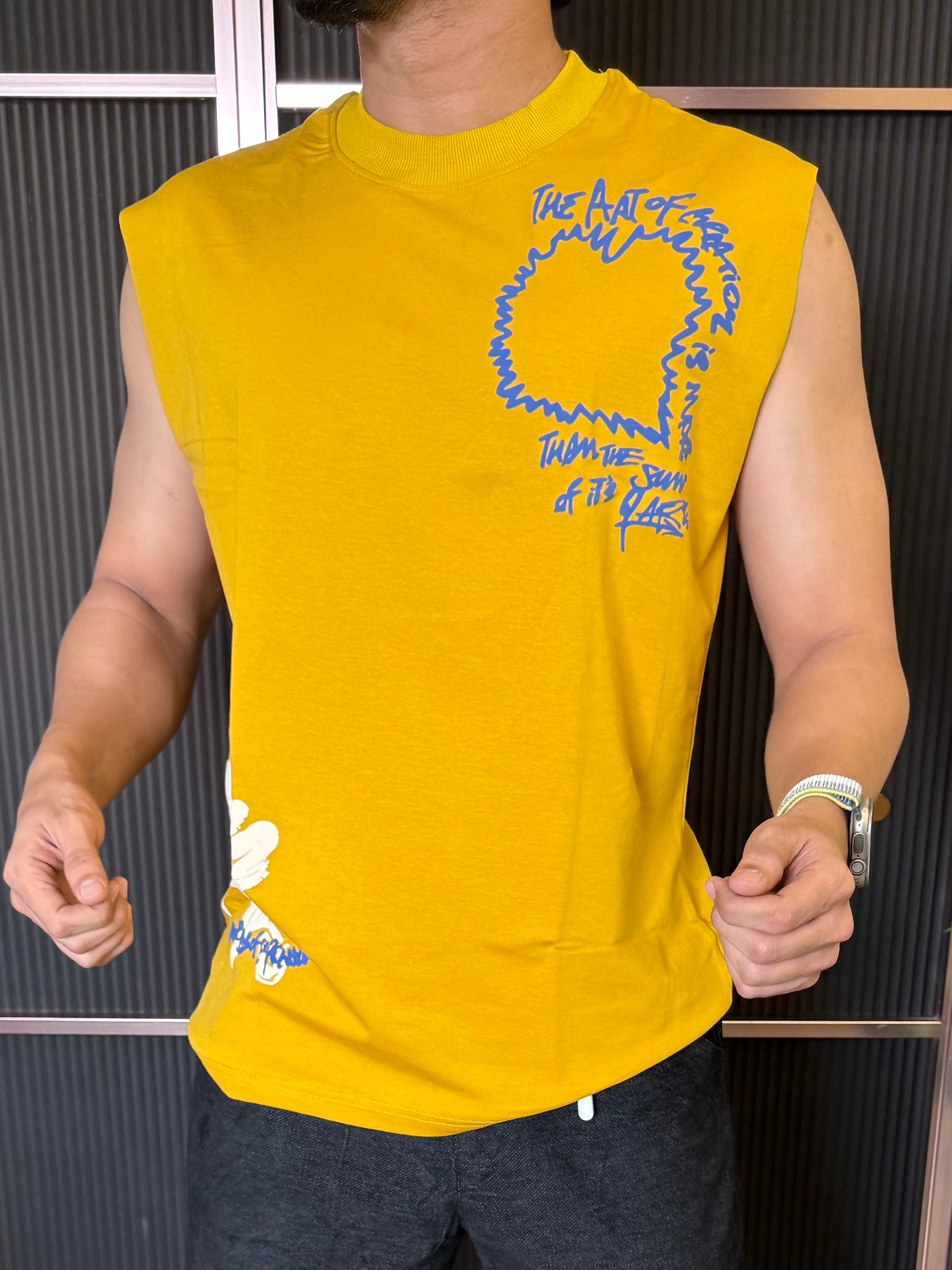 Sleeveless Yellow Tank