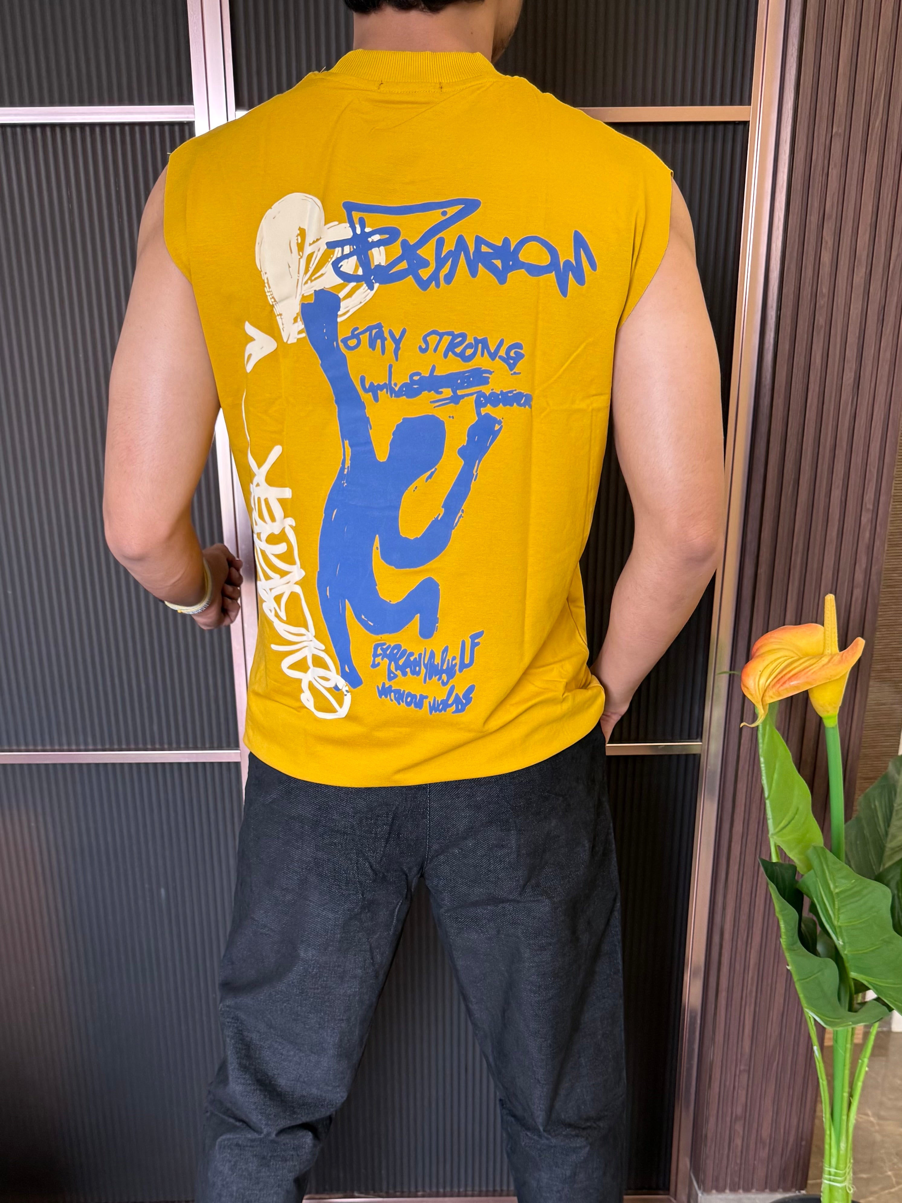 Sleeveless Yellow Tank