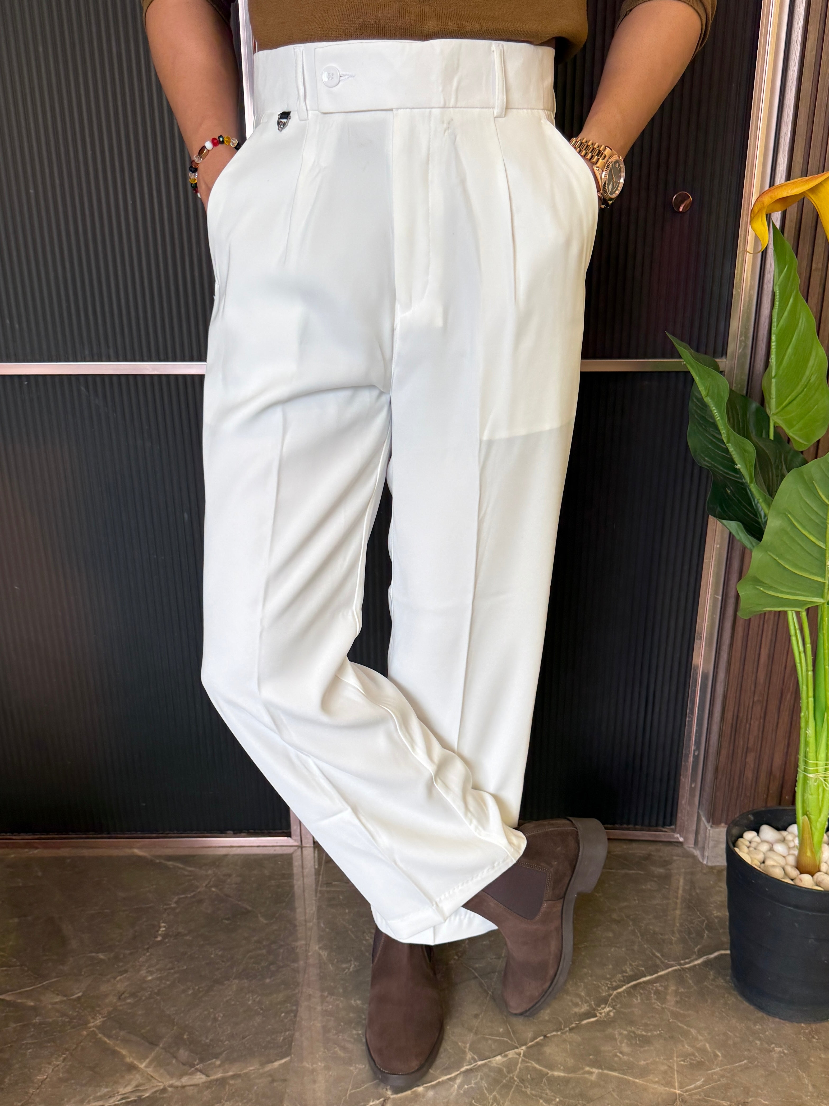 Korean Trouser White