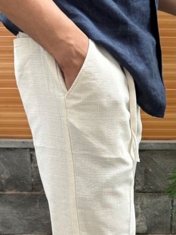 Premium Linen Korean Cream Pants