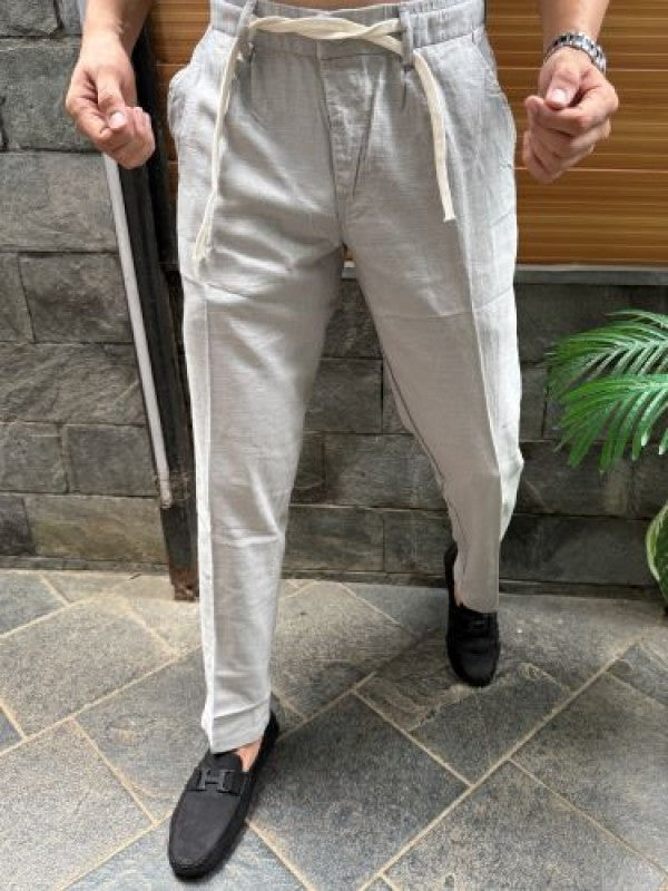 Premium Linen Korean Grey Pants