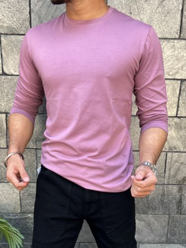 Smooth Cotton Lycra  Grape  Fullsleeve Tshirt