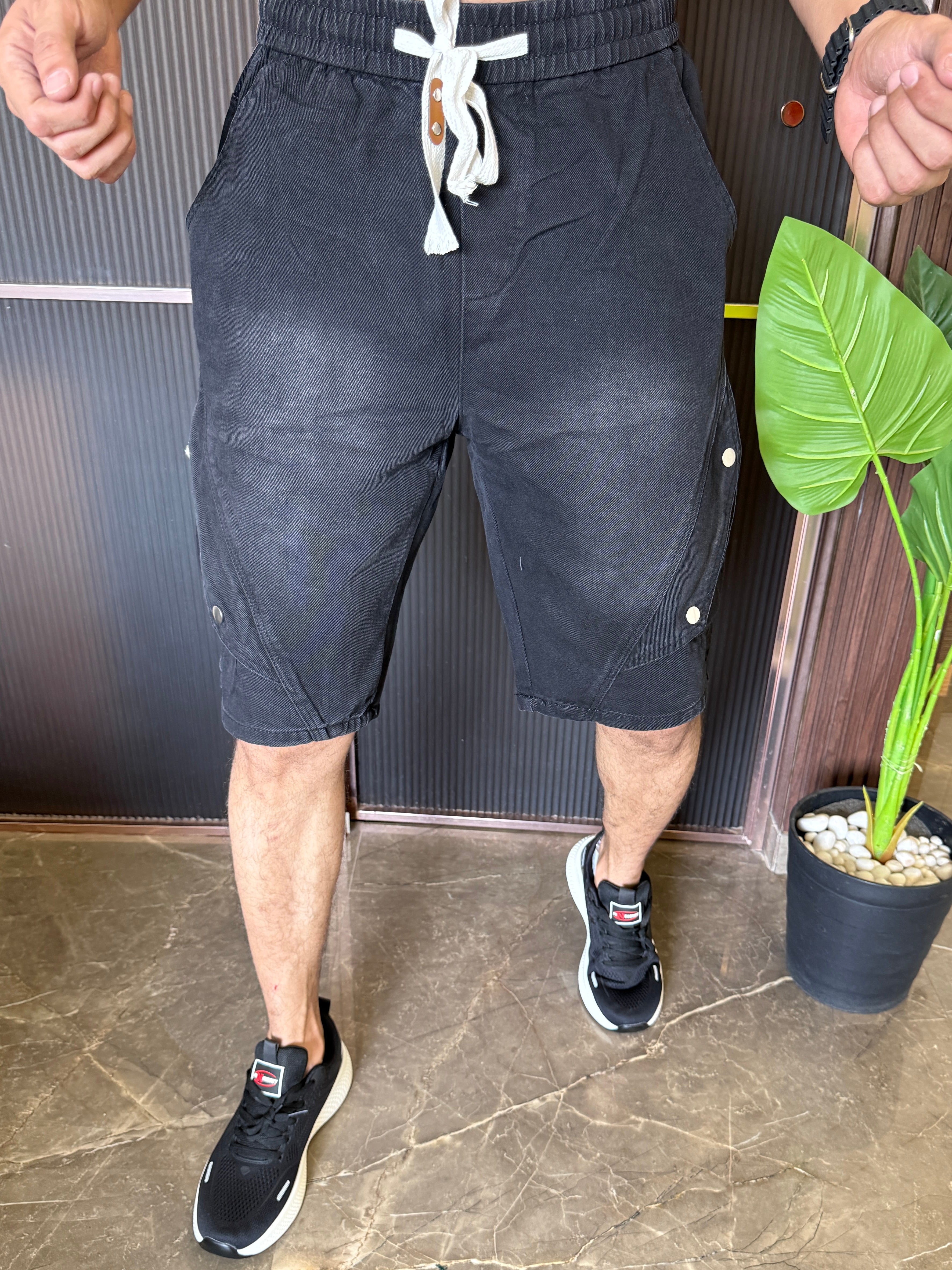 Denim Short Style 2 Black