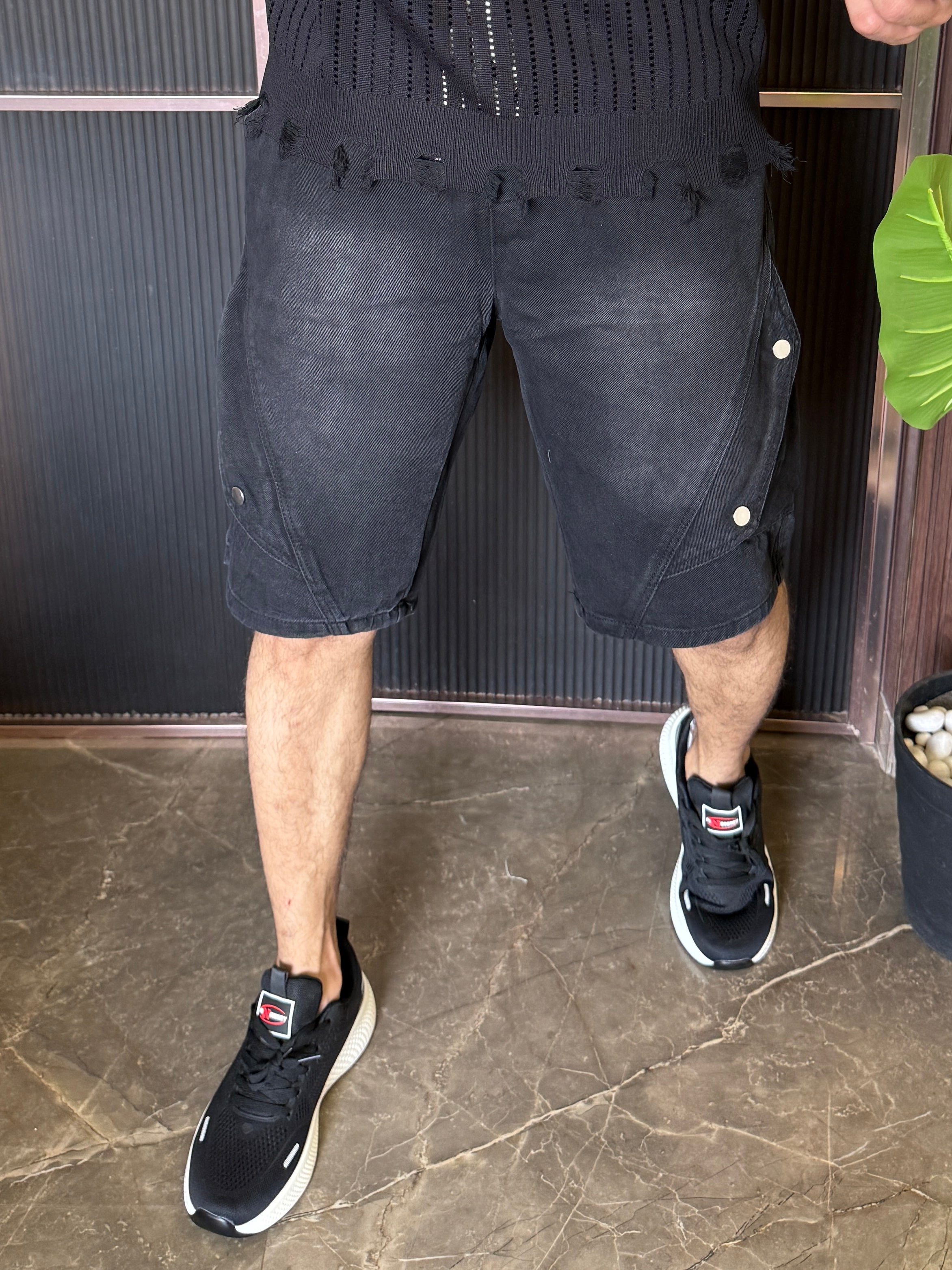 Denim Short Style 2 Black
