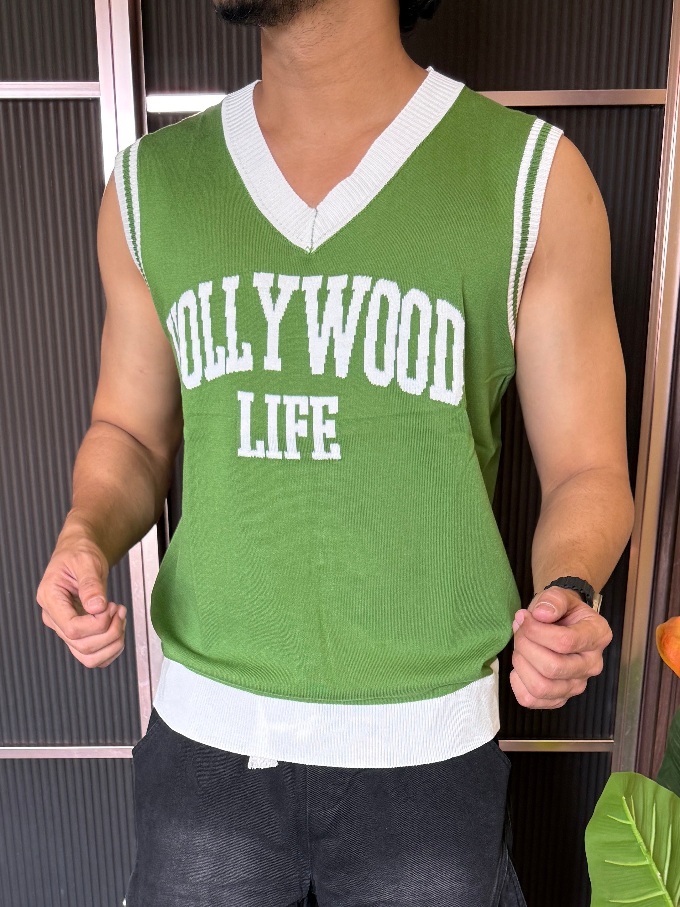 Imported Knit Hollywood Green Tank