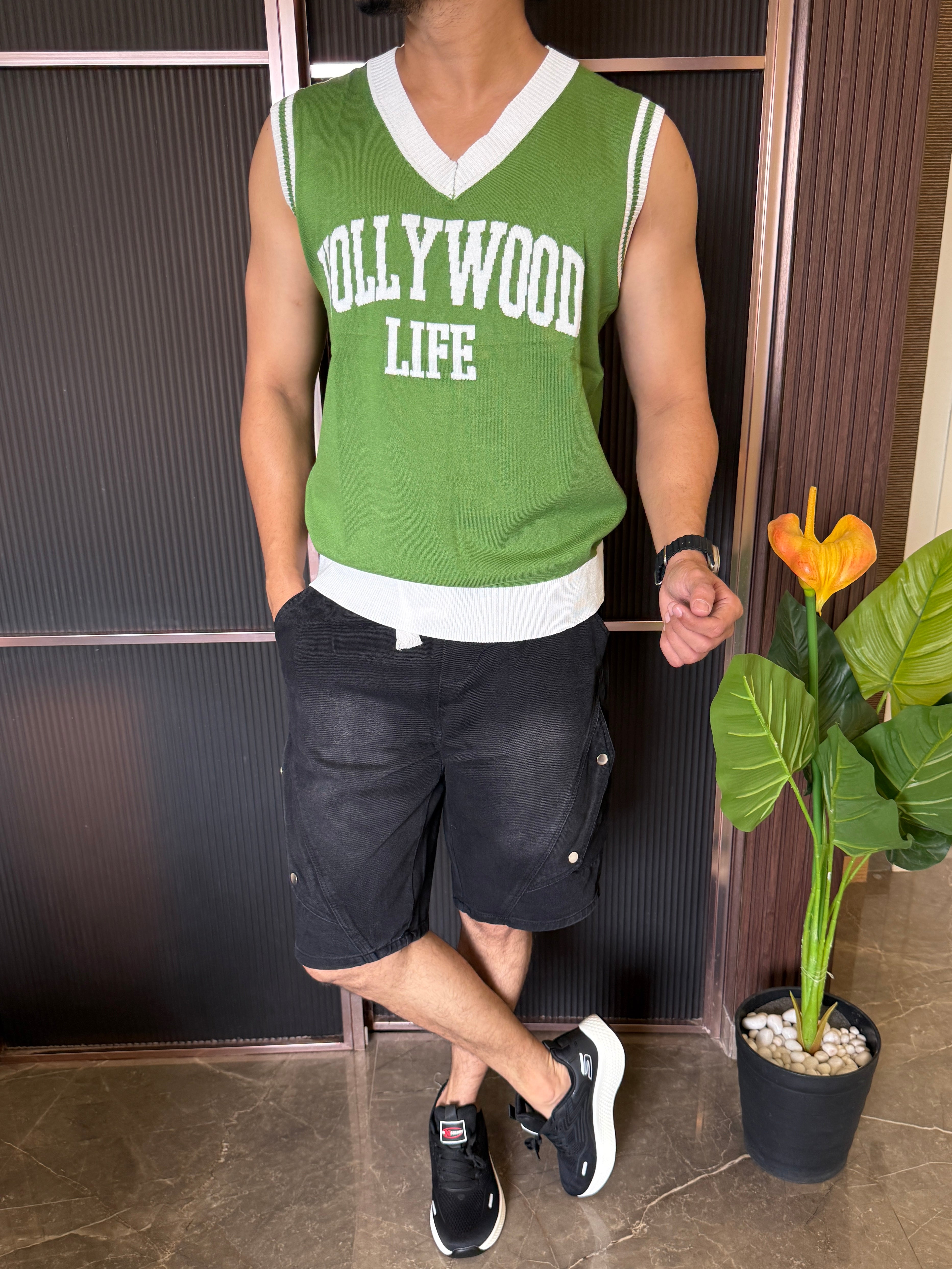 Imported Knit Hollywood Green Tank
