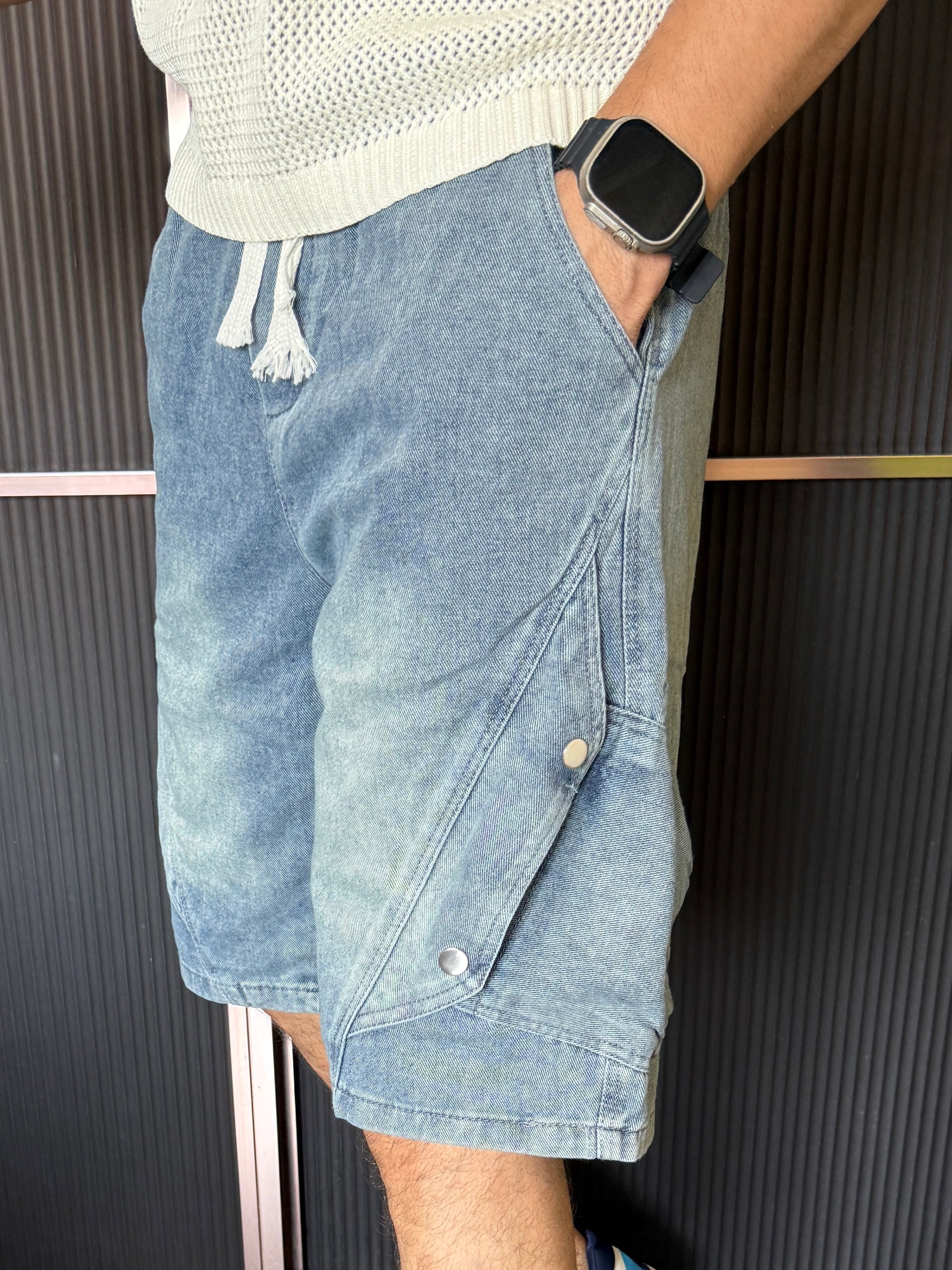 Denim Short Style 2 Light Blue