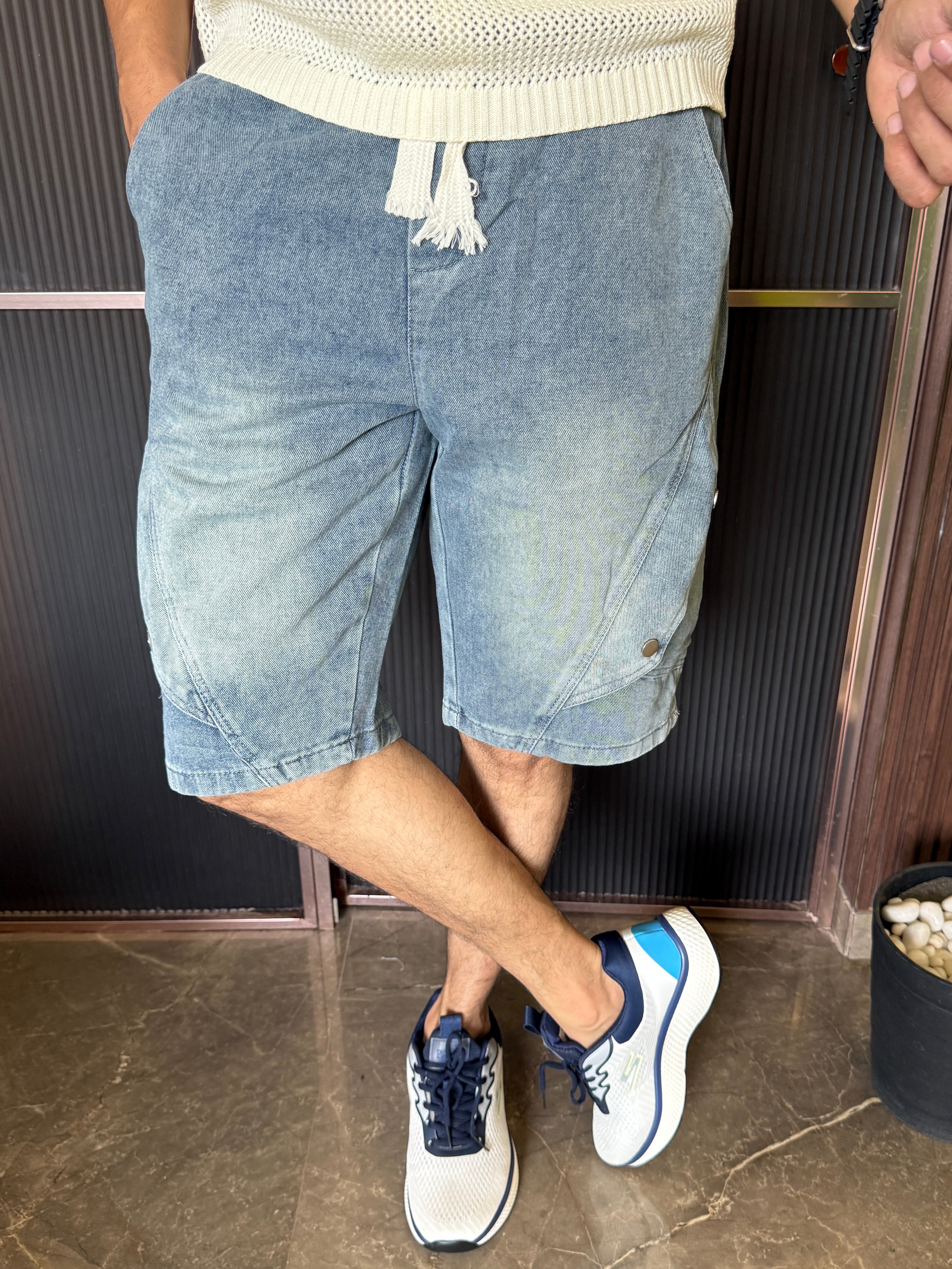 Denim Short Style 2 Light Blue