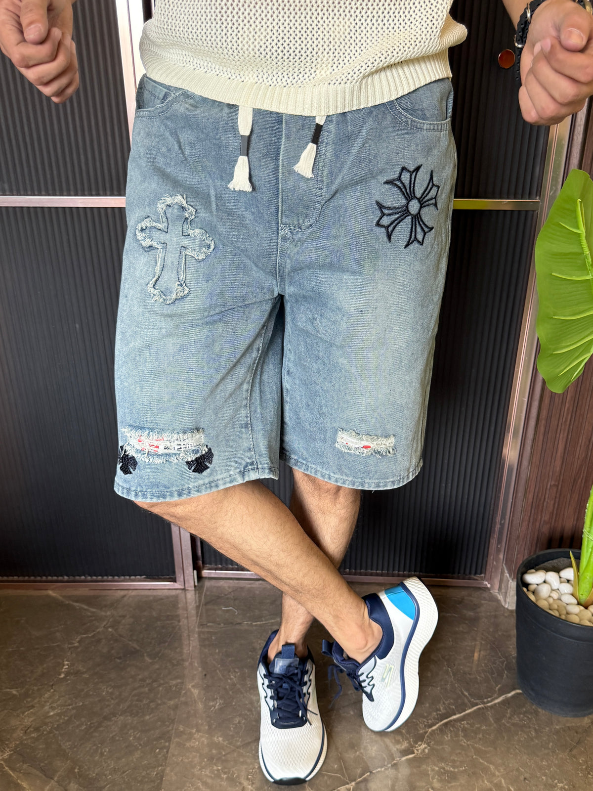 Denim Short Style 1 Light Blue