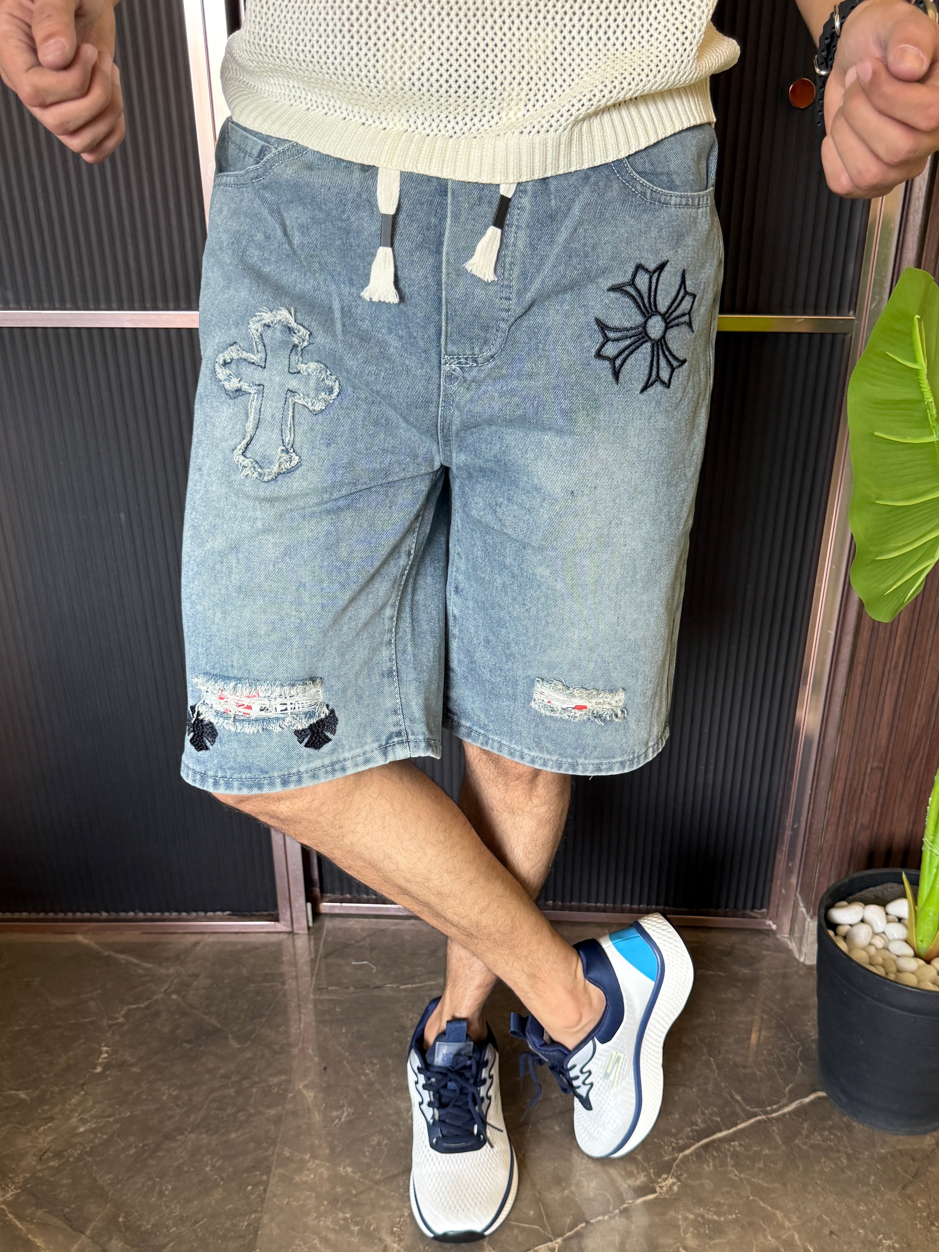 Denim Short Style 1 Light Blue