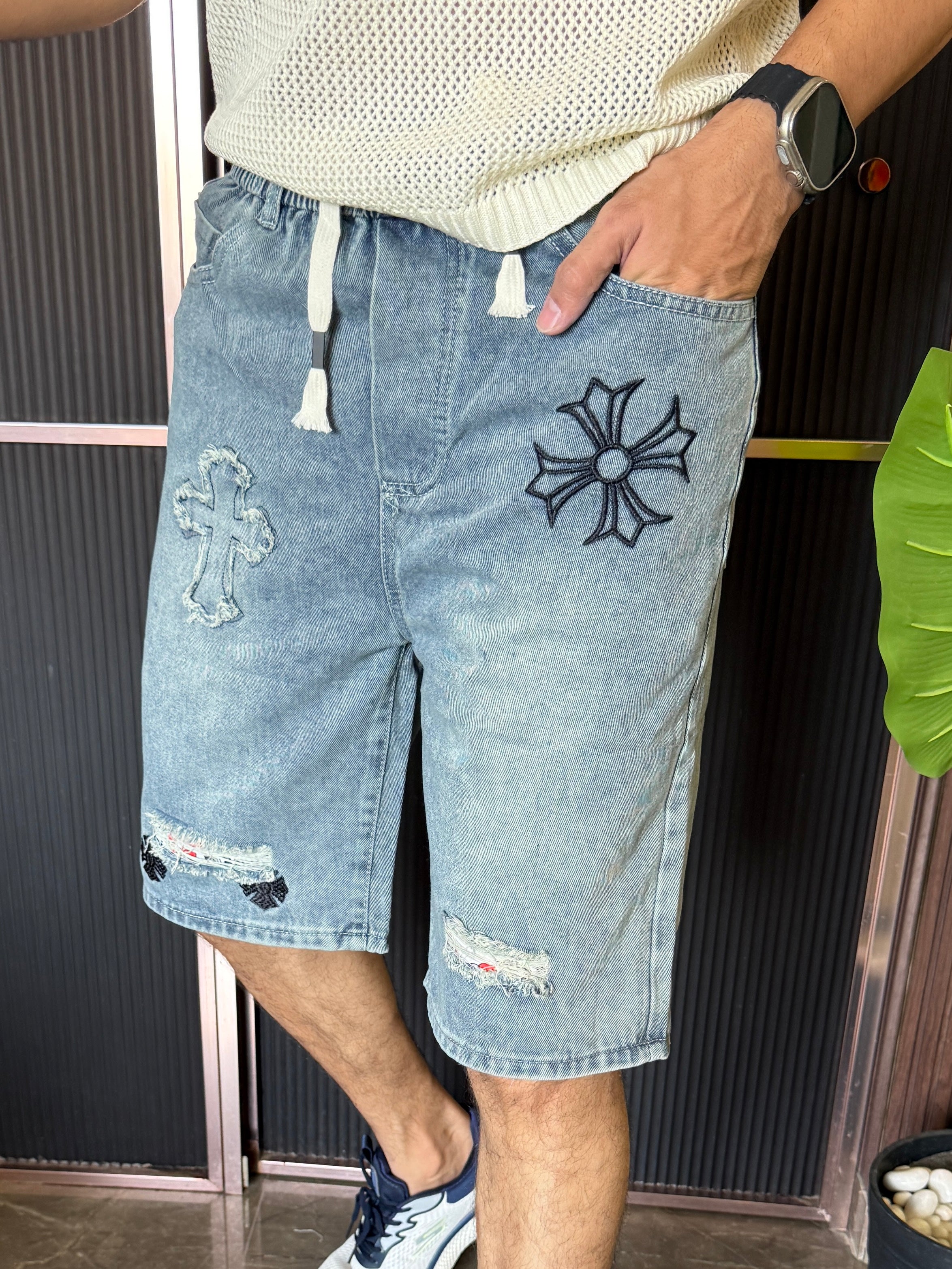 Denim Short Style 1 Light Blue