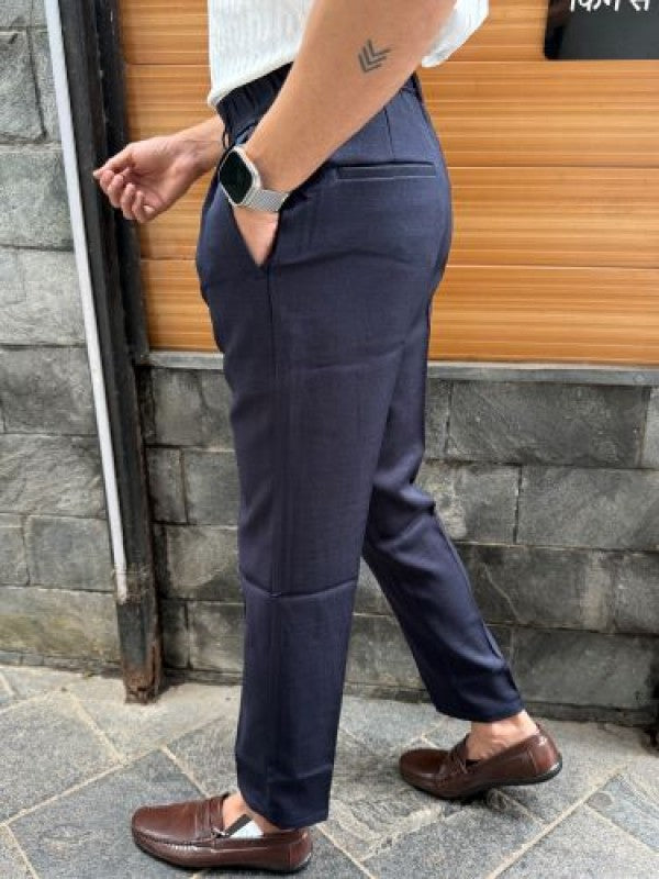 Pleated Navy Formal Trouser