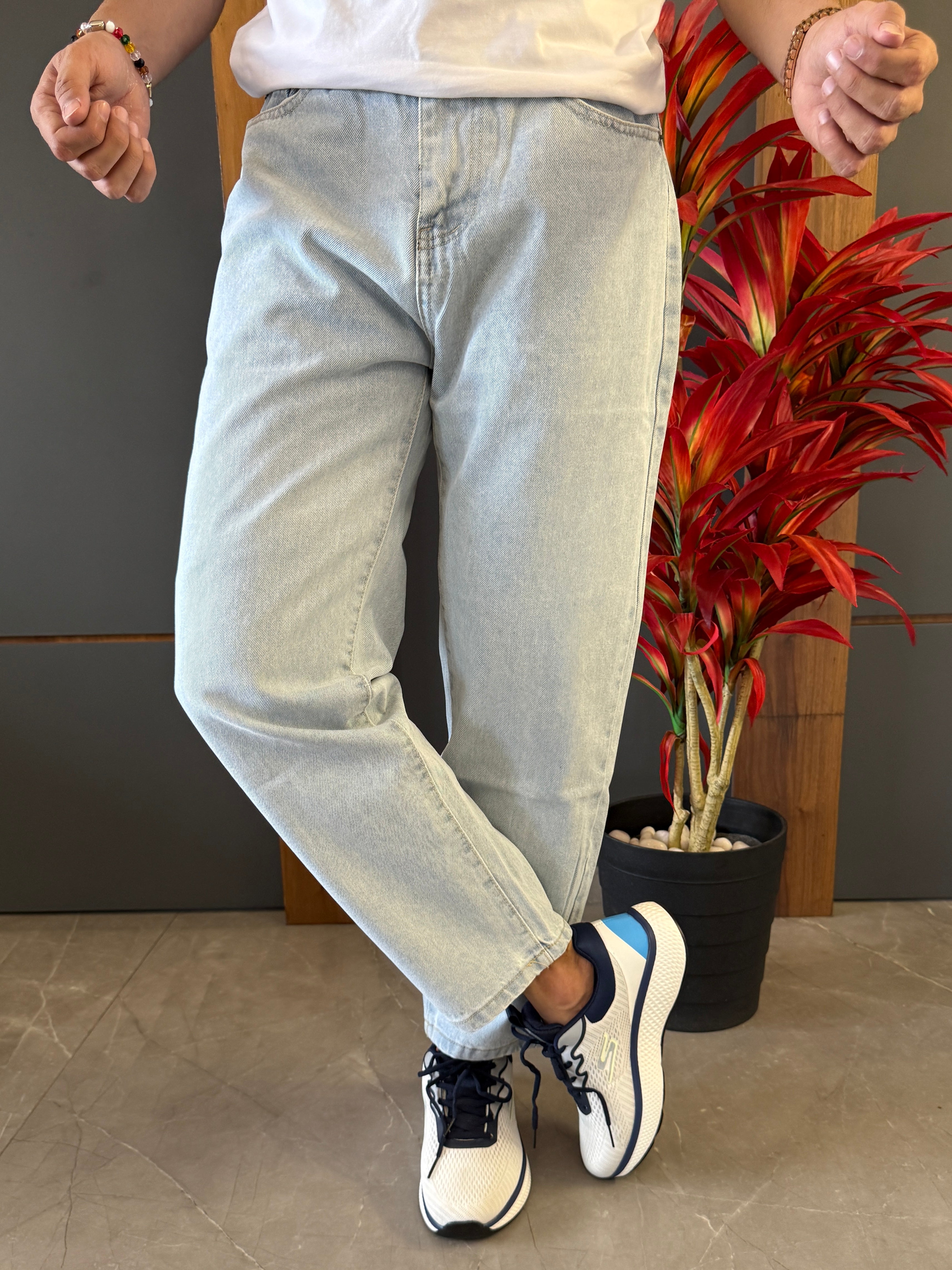 Baggy Boyfriend ice Blue jeans