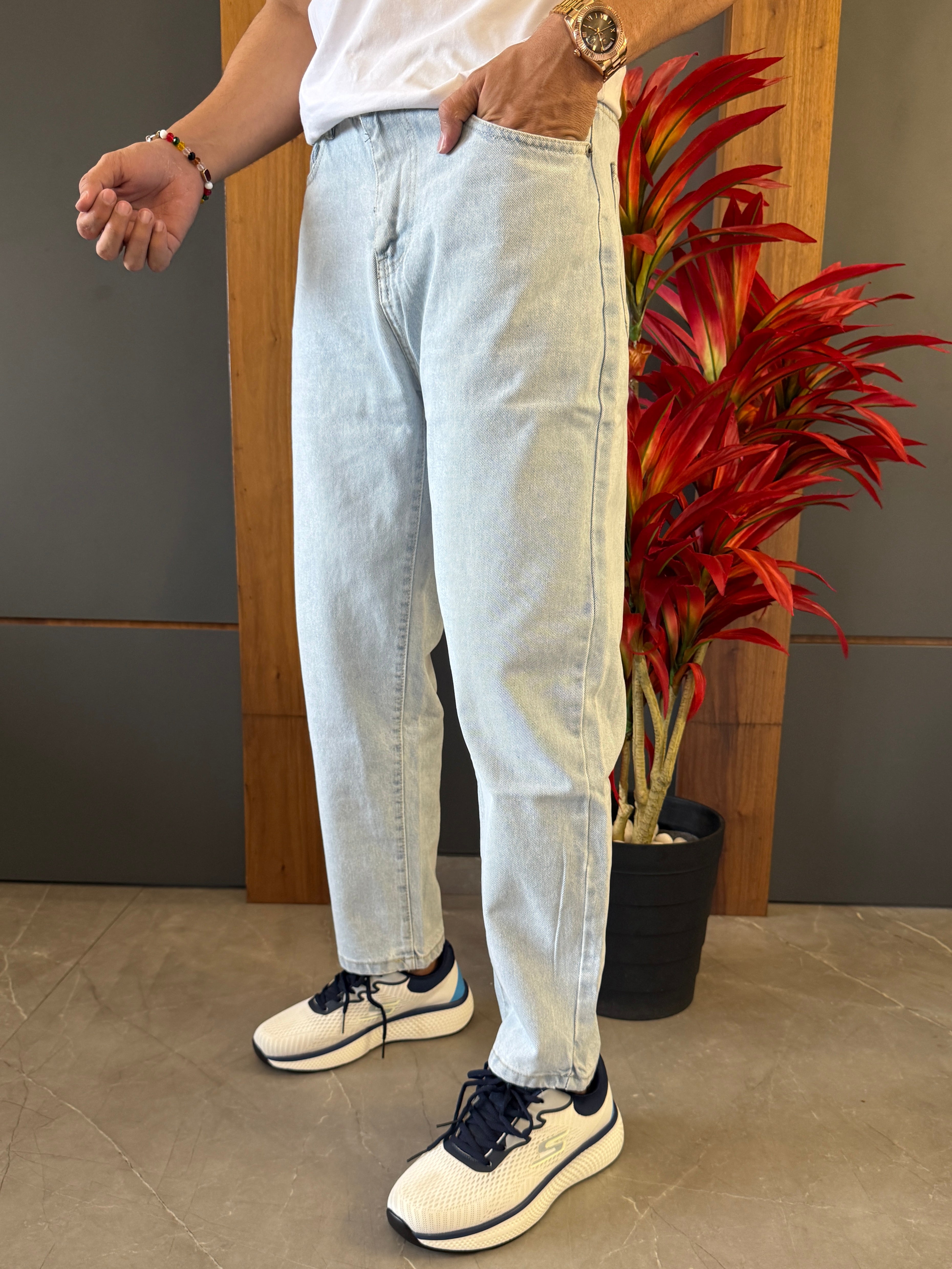 Baggy Boyfriend ice Blue jeans