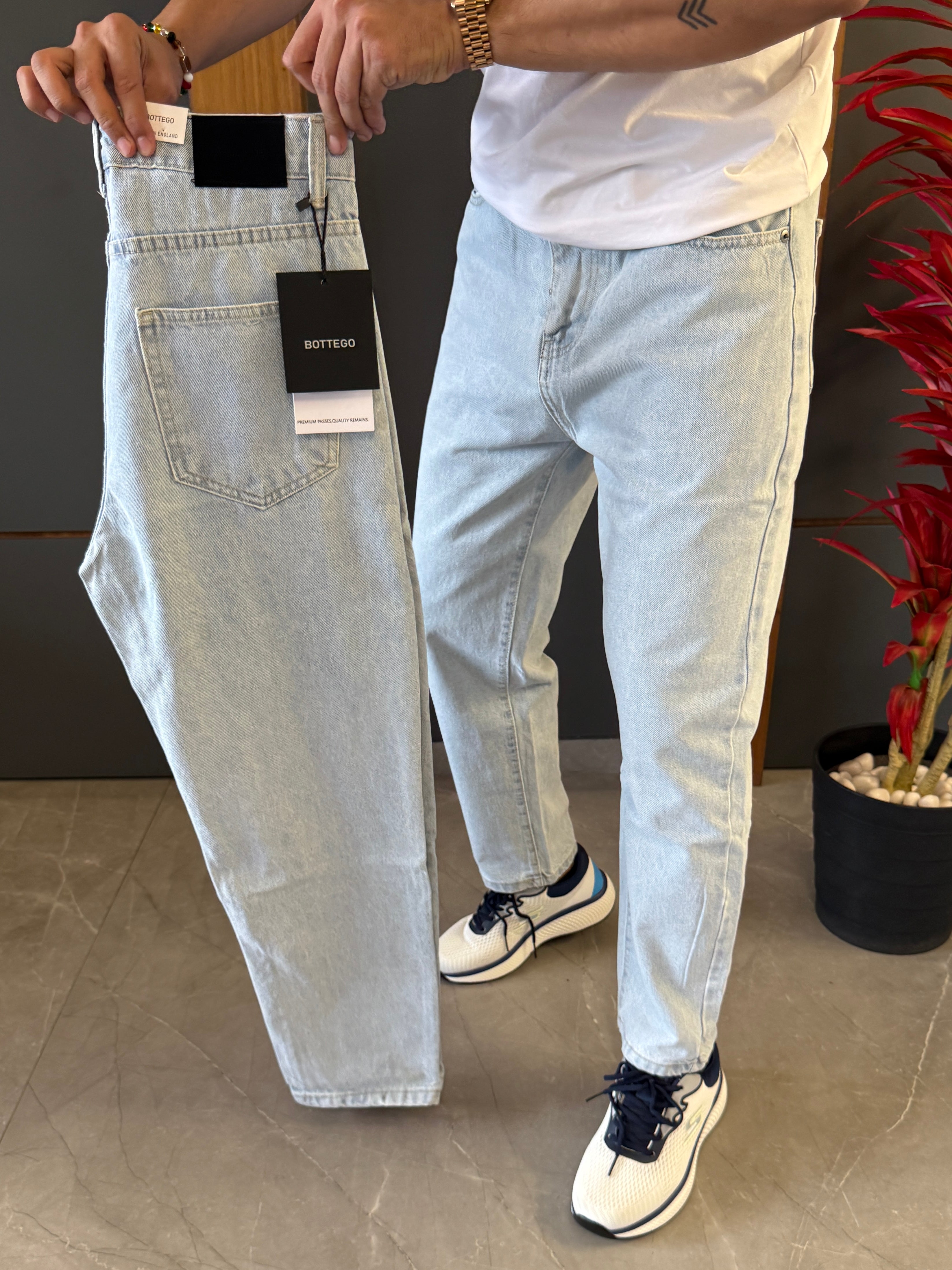 Baggy Boyfriend ice Blue jeans