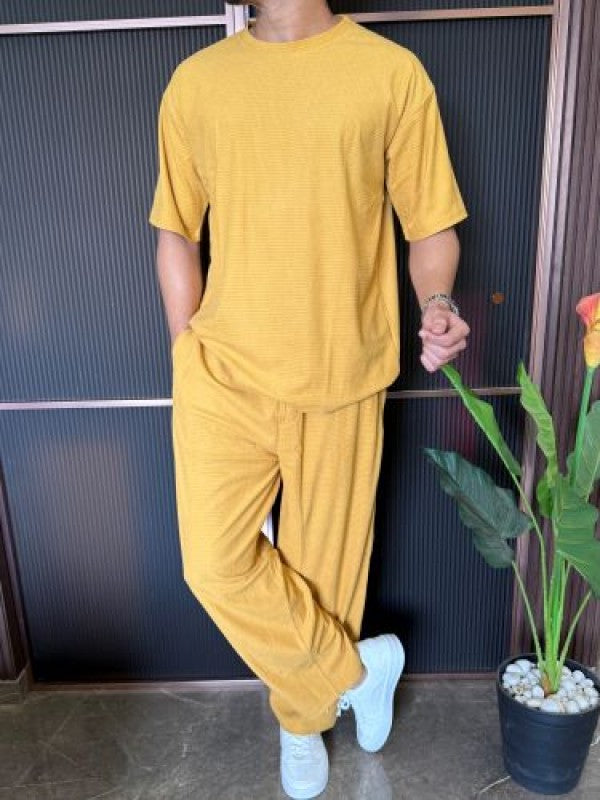 Over Size Waffle Yellow Cord Set