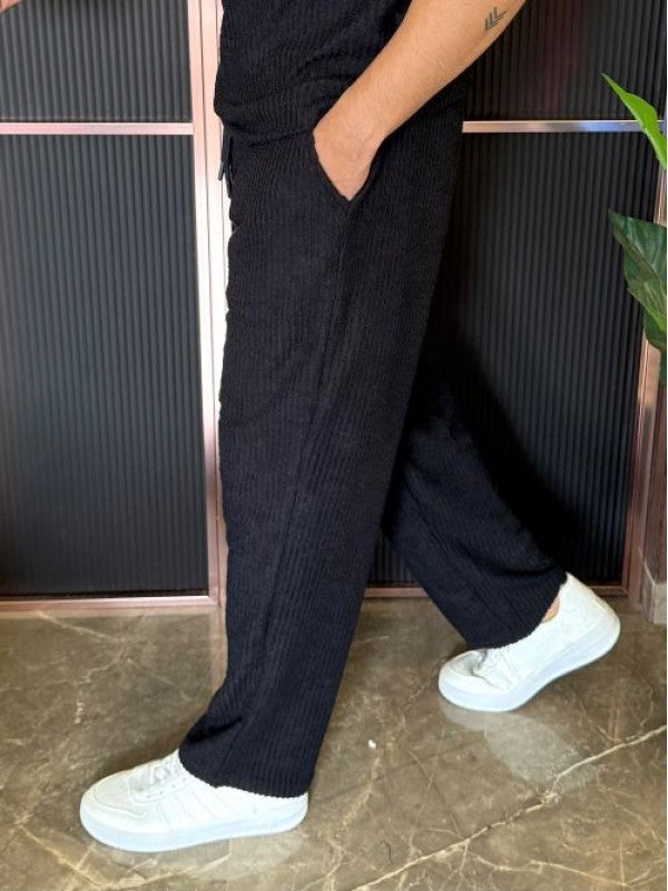 Towel Fabric Black Cord Set