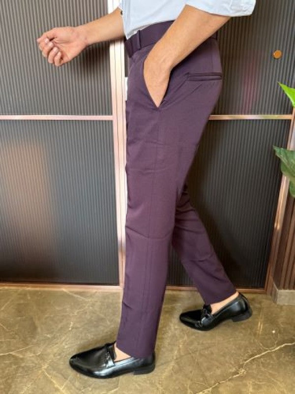 Ankle Formal Purple Trouser