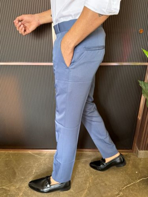 Ankle Formal Blue Trouser