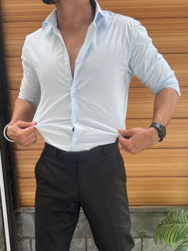 Stretchable Cotton Sky 2 Fullsleeves Shirt