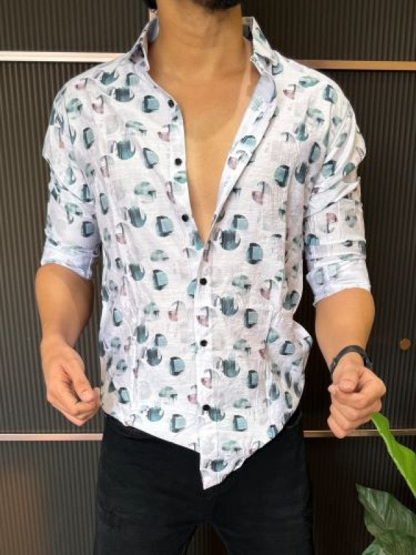 Light Weight Printed  5 Full Sleeve Shirt