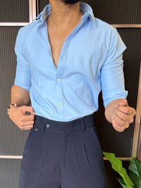 Oxford Sky Full sleeve Shirt