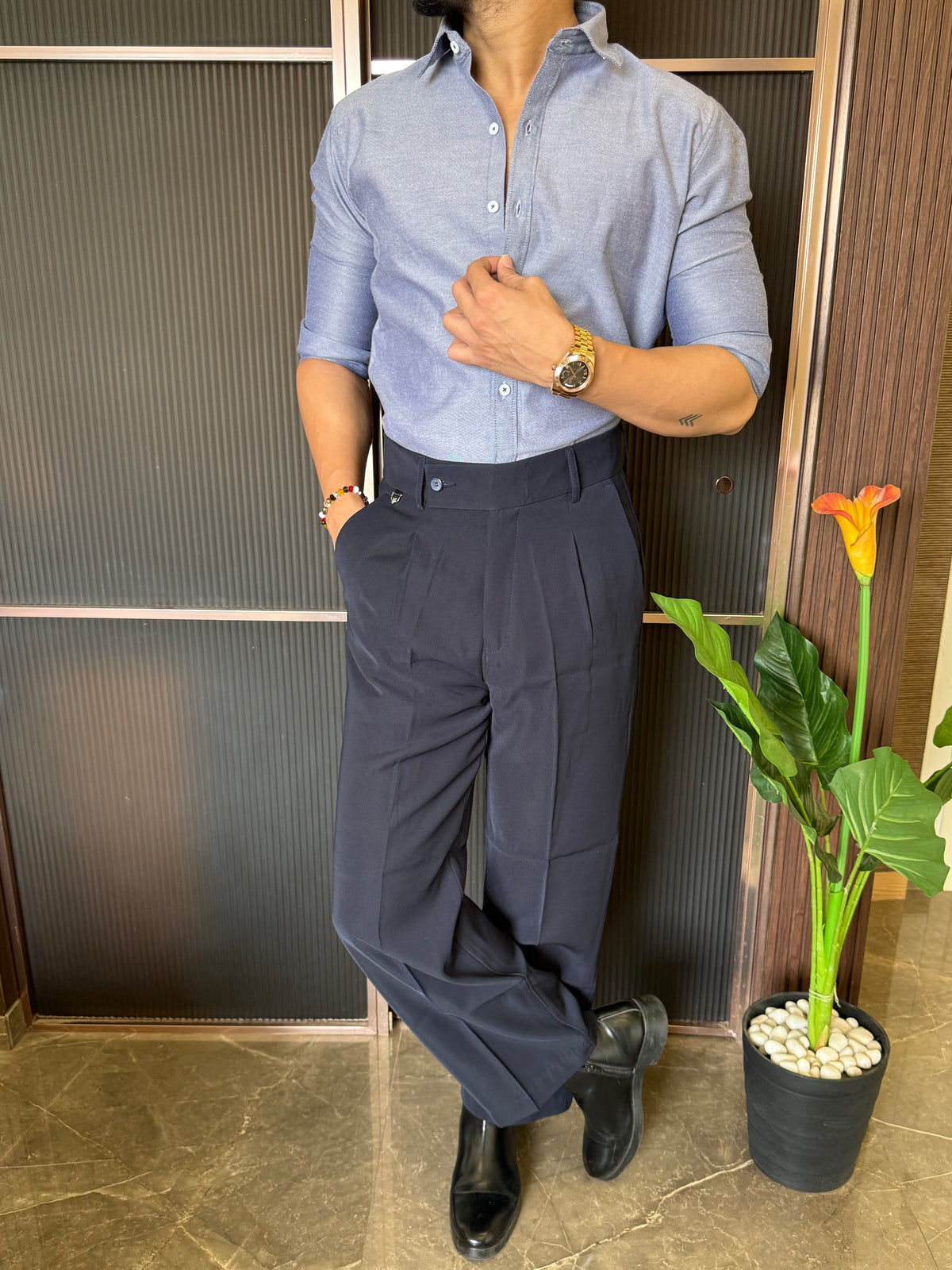 Oxford Carbon Full sleeve Shirt