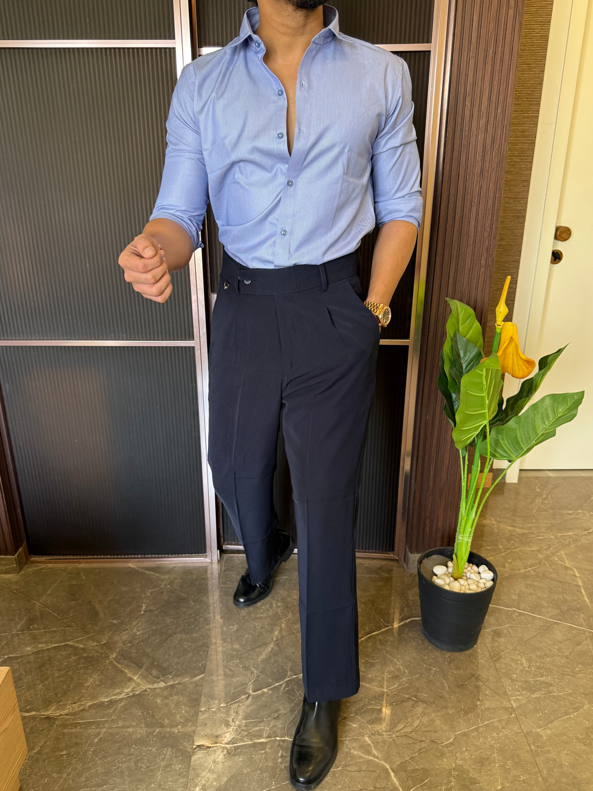 Formal Blue Full Sleeve Shirt