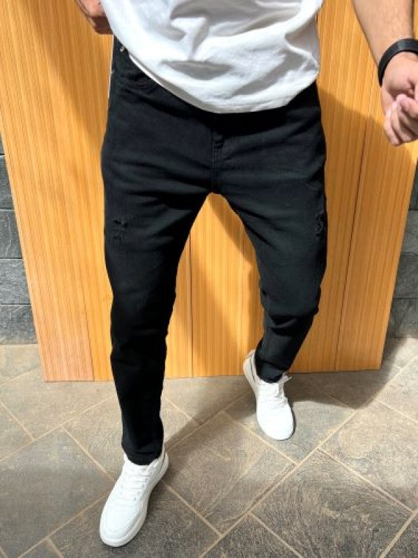 Kings Worn out  Slim fit Black Jeans