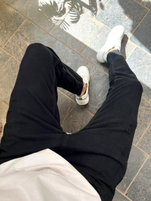 Kings Worn out  Slim fit Black Jeans