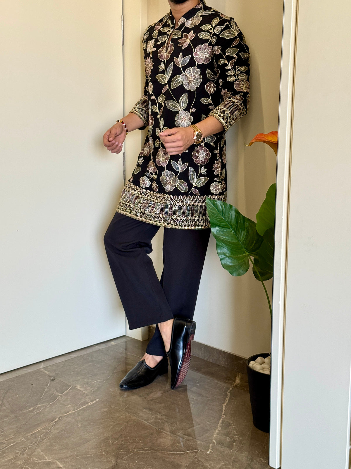 Premium Navratri Black Kurta