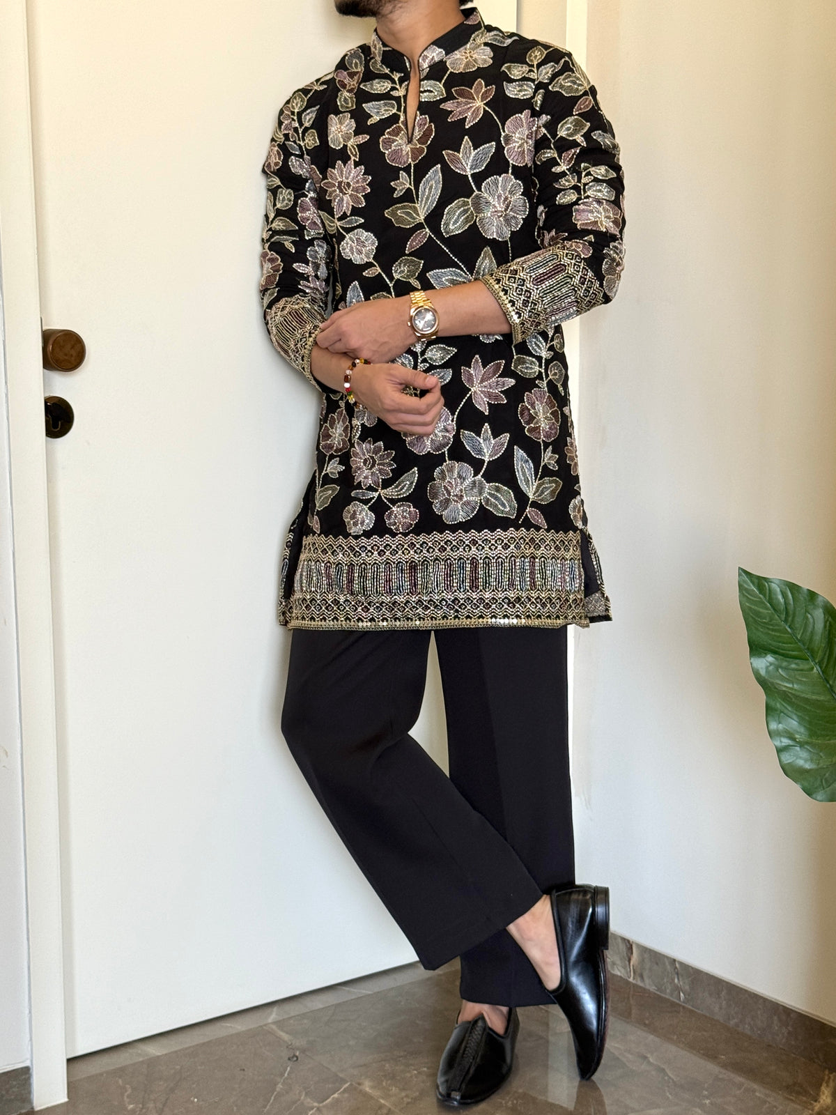 Premium Navratri Black Kurta