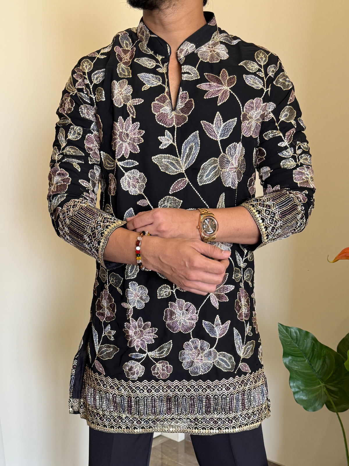 Premium Navratri Black Kurta