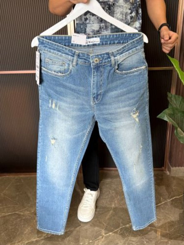 Kings Stretchable Wornout L Blue Jeans