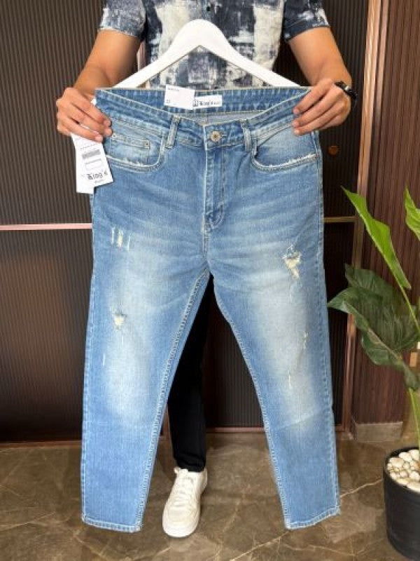 Kings Stretchable Wornout L Blue Jeans