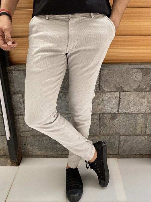 Matty Light Grey Chinos