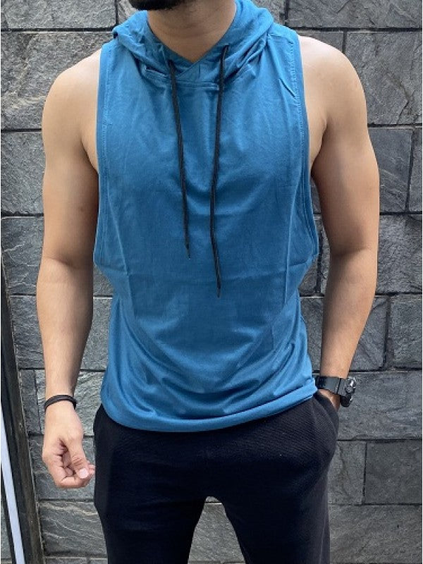 Tanktop Hoodie Blue