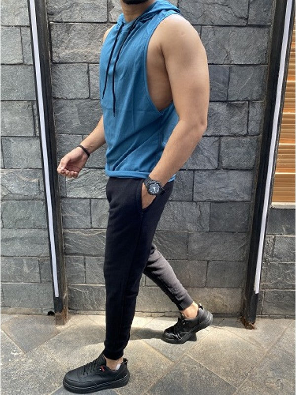 Tanktop Hoodie Blue