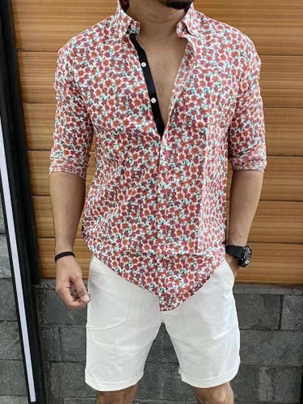Envogue White Floral Shirt