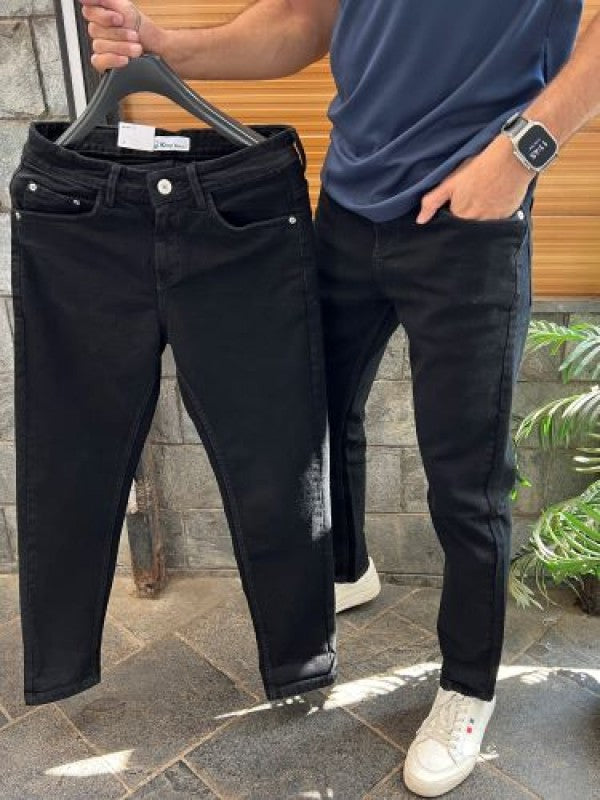 Kings Flat Finish Stretchable Black Denim