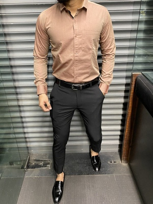 Envogue  Brown Formal Shirt